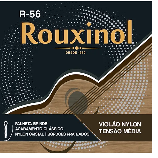 Encordoamento Violão Nylon Tensão Média R-56 Rouxinol