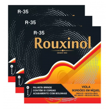 Encordoamento Viola Máxima R -35 Rouxinol Com Bolinha Pct C/3