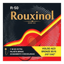 Encordoamento Violão Aço R-50 .010 Rouxinol