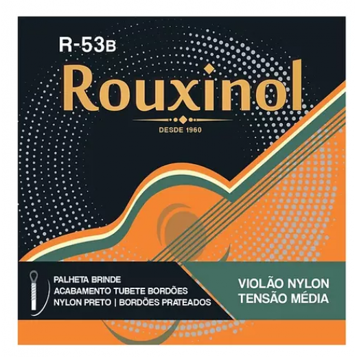 Encordoamento Rouxinol R-53b Violao Nylon T Media 