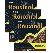 Encordoamento Rouxinol Violão Nylon R-54 Pct C/3