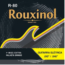 Encordoamento Rouxinol Para Guitarra 010 R-80