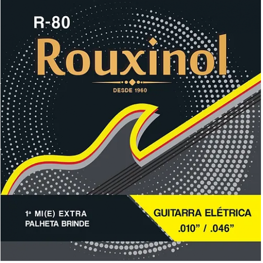 Encordoamento Rouxinol Para Guitarra 010 R-80