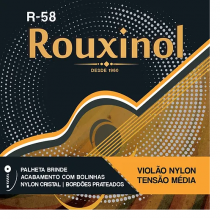 Encordoamento Rouxinol Violão Nylon R-58